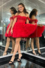 Load image into Gallery viewer, Sparkly Pink A-Line Off The Shoulder Corset Homecoming Dress with Ruffles