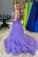 Load image into Gallery viewer, Tulle Strapless White Long Prom Dress