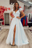 Load image into Gallery viewer, Sparkly A-Line Black Sequins Long Prom Dress with Slit