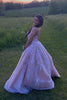Load image into Gallery viewer, Princess Champagne Spaghetti Straps Prom Dress