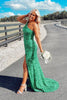 Load image into Gallery viewer, Royal Blue Glitter Party Dress with Slit