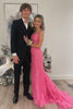 Load image into Gallery viewer, Mint Spaghetti Straps Appliques Mermaid Long Prom Dress