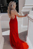 Load image into Gallery viewer, Mint Spaghetti Straps Appliques Mermaid Long Prom Dress