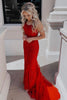Load image into Gallery viewer, Mint Spaghetti Straps Appliques Mermaid Long Prom Dress