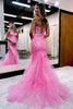 Load image into Gallery viewer, Black Strapless Prom Dress with Appliques