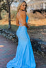 Load image into Gallery viewer, Royal Blue Mermaid Simple Prom Dress