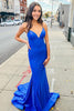 Load image into Gallery viewer, Royal Blue Mermaid Simple Prom Dress