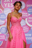 Load image into Gallery viewer, A Line Spaghetti Straps Navy Long Prom Dress with Appliques