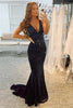 Load image into Gallery viewer, Beading Deep V-neck Mermaid Prom Dress