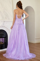 Load image into Gallery viewer, Elegant Lavender A-line Prom Dress