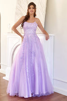 Load image into Gallery viewer, Elegant Lavender A-line Prom Dress