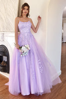 Load image into Gallery viewer, Elegant Lavender A-line Prom Dress