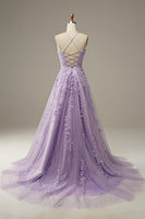 Load image into Gallery viewer, A-Line Spaghetti Straps Long Prom Dress