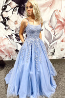 Load image into Gallery viewer, Princess Yellow Spaghetti Straps Prom Dress