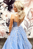 Load image into Gallery viewer, Princess Champagne Spaghetti Straps Prom Dress