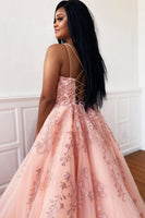 Load image into Gallery viewer, A-Line Spaghetti Straps Long Prom Dress