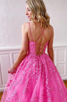 Load image into Gallery viewer, A-Line Spaghetti Straps Long Prom Dress
