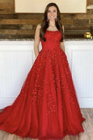 Load image into Gallery viewer, A-Line Spaghetti Straps Long Prom Dress