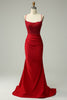 Load image into Gallery viewer, Sparkly Mermaid Dark Green Beaded Long Prom Dress with Appliques