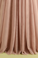 Load image into Gallery viewer, Pink Sheath Tulle Spaghetti Straps Long Corset Prom Dress With Slit
