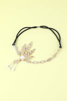 Load image into Gallery viewer, White Beaded Pearls 1920s Flapper Headband