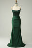 Load image into Gallery viewer, Mermaid Halter Dark Red Prom Dress with Appliques