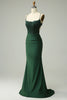 Load image into Gallery viewer, Mermaid Halter Dark Red Prom Dress with Appliques