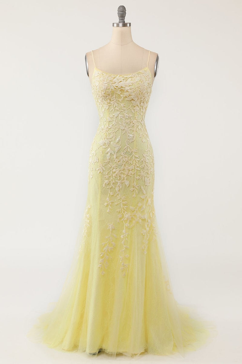 Load image into Gallery viewer, Mermaid Blue Long Prom Dress Backless Evening Dress