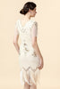 Load image into Gallery viewer, Champagne Sequins Fringed Flapper Dress with 20s Accessories Set