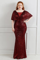 Load image into Gallery viewer, Sparkly Black Sequins Plus Size Prom Dress