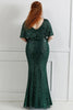 Load image into Gallery viewer, Sparkly Black Sequins Plus Size Prom Dress