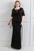 Load image into Gallery viewer, Sparkly Black Sequins Plus Size Prom Dress