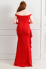 Load image into Gallery viewer, Black Off The Shoulder Plus Size Prom Dress