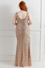 Load image into Gallery viewer, Sheath Black V-Neck Plus Size Formal Dress
