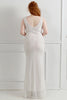 Load image into Gallery viewer, Sheath Black V-Neck Plus Size Formal Dress