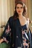 Load image into Gallery viewer, Navy Two-piece Print Bridal Party Robes