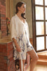 Load image into Gallery viewer, Navy Two-piece Print Bridal Party Robes