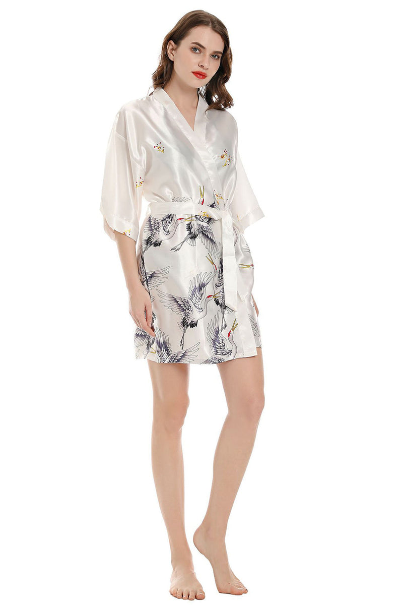 Load image into Gallery viewer, Navy Two-piece Print Bridal Party Robes