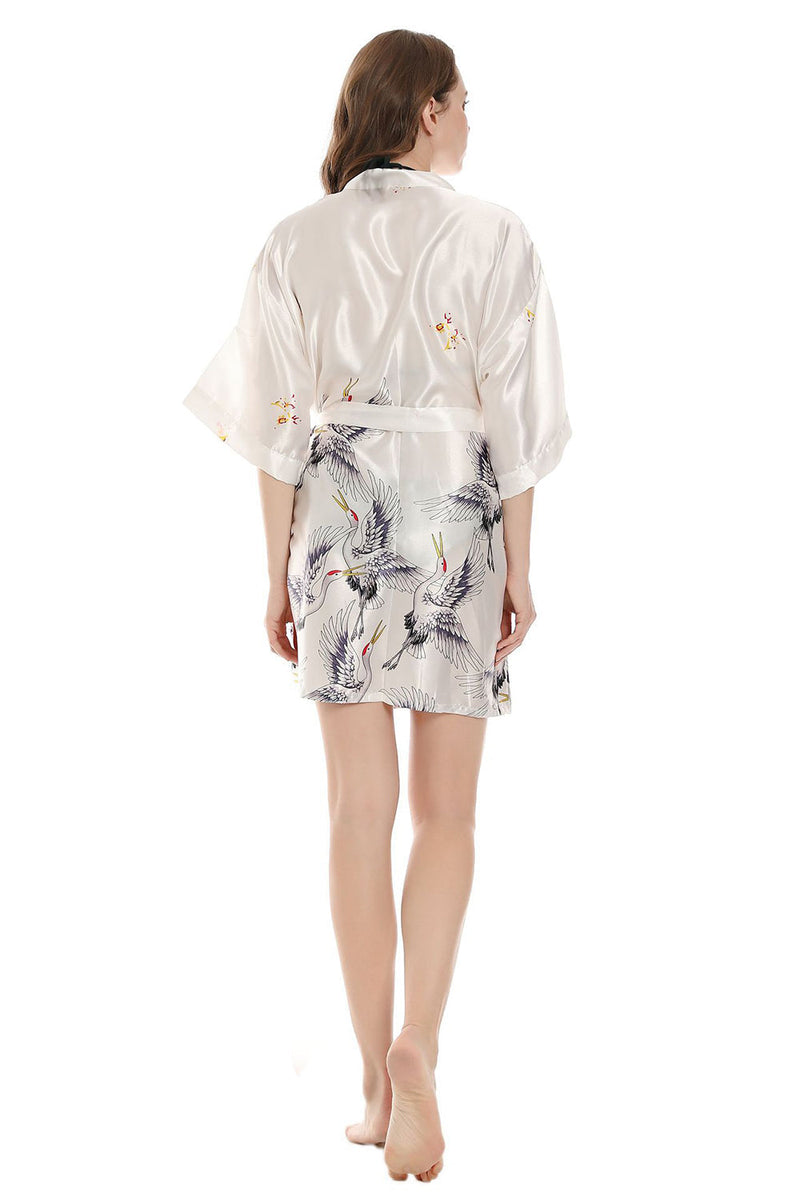 Load image into Gallery viewer, Navy Two-piece Print Bridal Party Robes