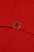 Load image into Gallery viewer, Red Single Breasted Shawl Lapel Men&#39;s Suit Vest