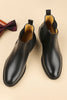 Load image into Gallery viewer, Black Leather Men Shoes