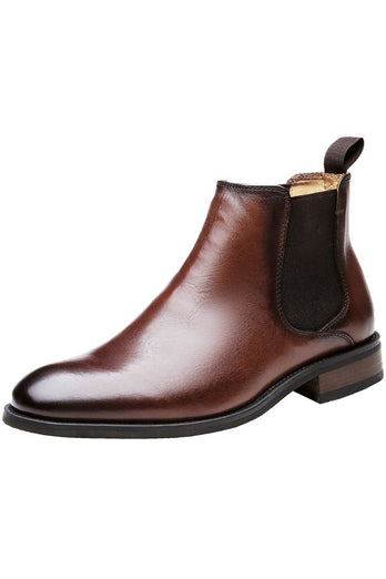 Black Leather Men Shoes