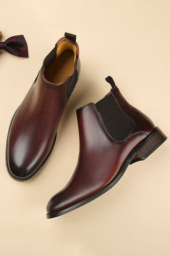 Black Leather Men Shoes