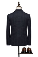 Load image into Gallery viewer, Black Stripe 3 Piece One Button Men Suits
