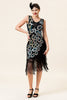 Load image into Gallery viewer, Irregular Tassel Hem Peacock Dress