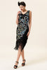 Load image into Gallery viewer, Irregular Tassel Hem Peacock Dress