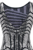 Load image into Gallery viewer, Silver Round Neck 1920s Flapper Dress