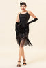 Load image into Gallery viewer, Fringed Vintage 1920s Sequin Dress With 20s Accessories Set