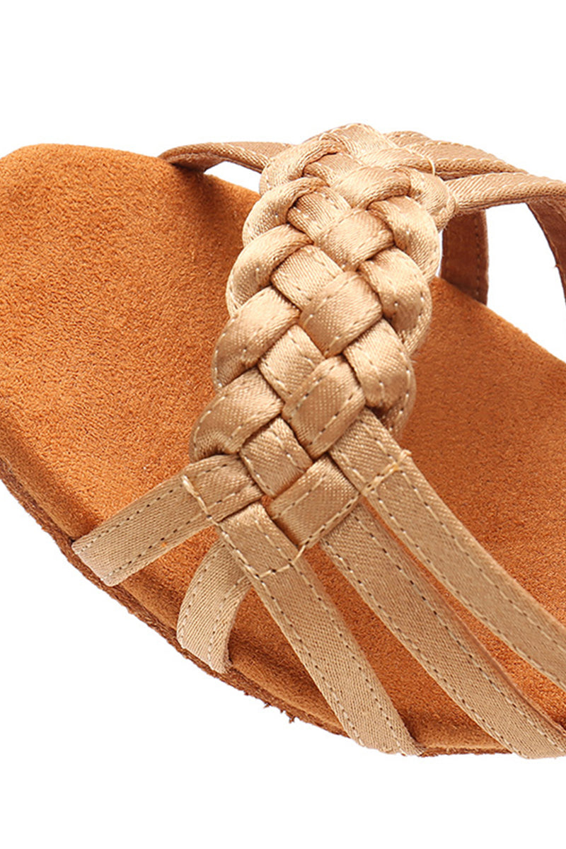 Load image into Gallery viewer, Champagne T-Straps 1920s Shoes