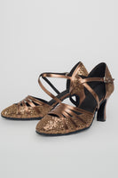 Load image into Gallery viewer, Vintage Style Dance Shoes with Sequins